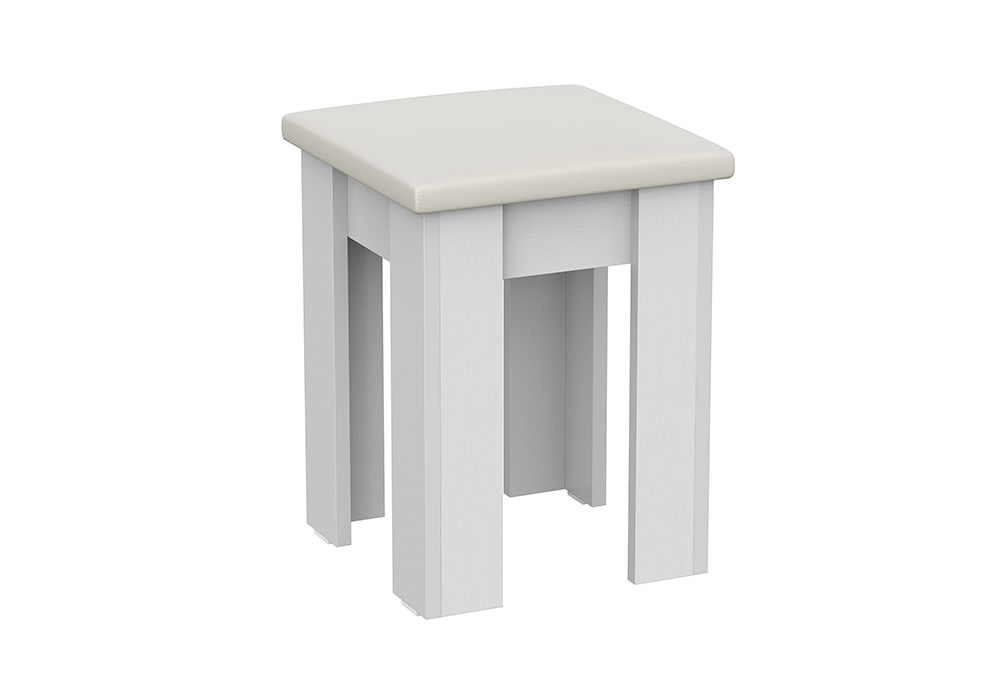 Табурет квадратный №1 белый
