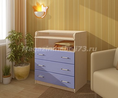 Комод Пеленальный Малыш МДФ (Ш-800 х  В-1020 х Г-470/700 мм)/Разные Цвета