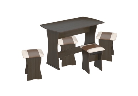 Обеденная группа Уют тип 1 венге / санчо / коричневый